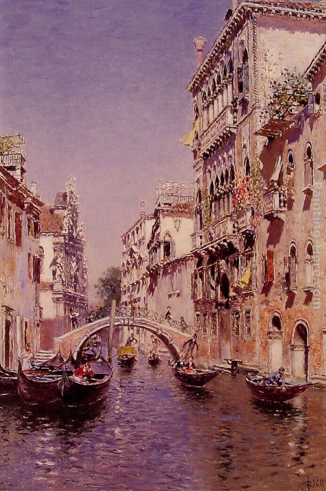 The Sunny Canal painting - Martin Rico y Ortega The Sunny Canal art painting